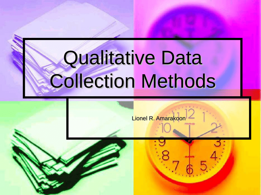 qualitative research data collection methods pdf