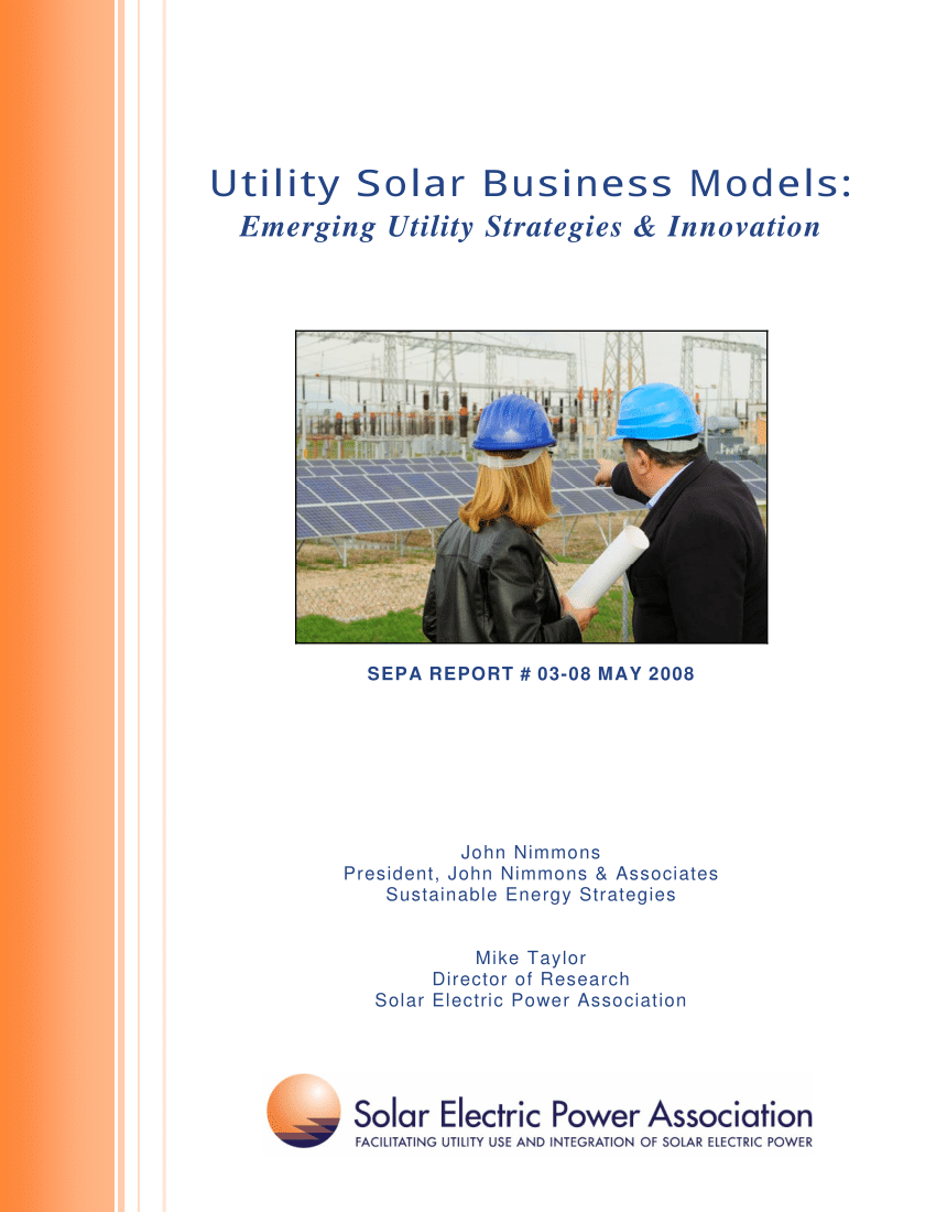 Pseg Solar Suitability Map Pdf) Utility Solar Business Models: Emerging Utility Strategies & Innovation