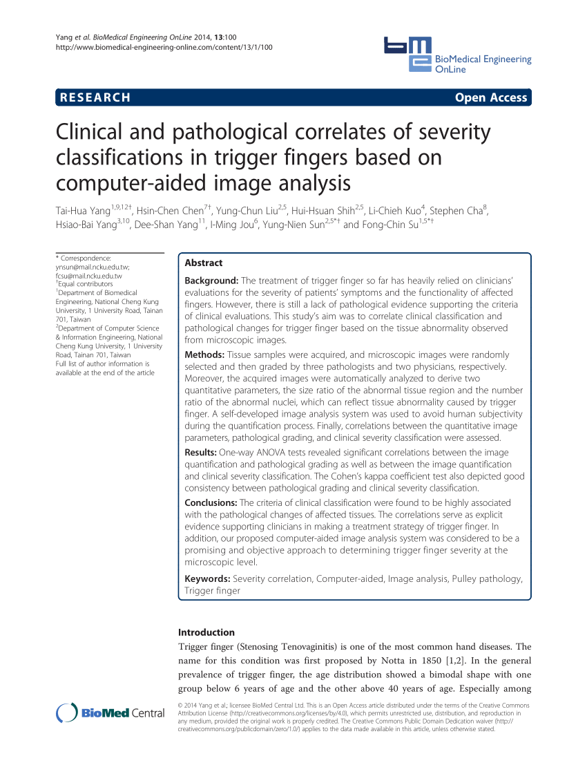 PDF) Clinical and pathological correlates of severity ...
