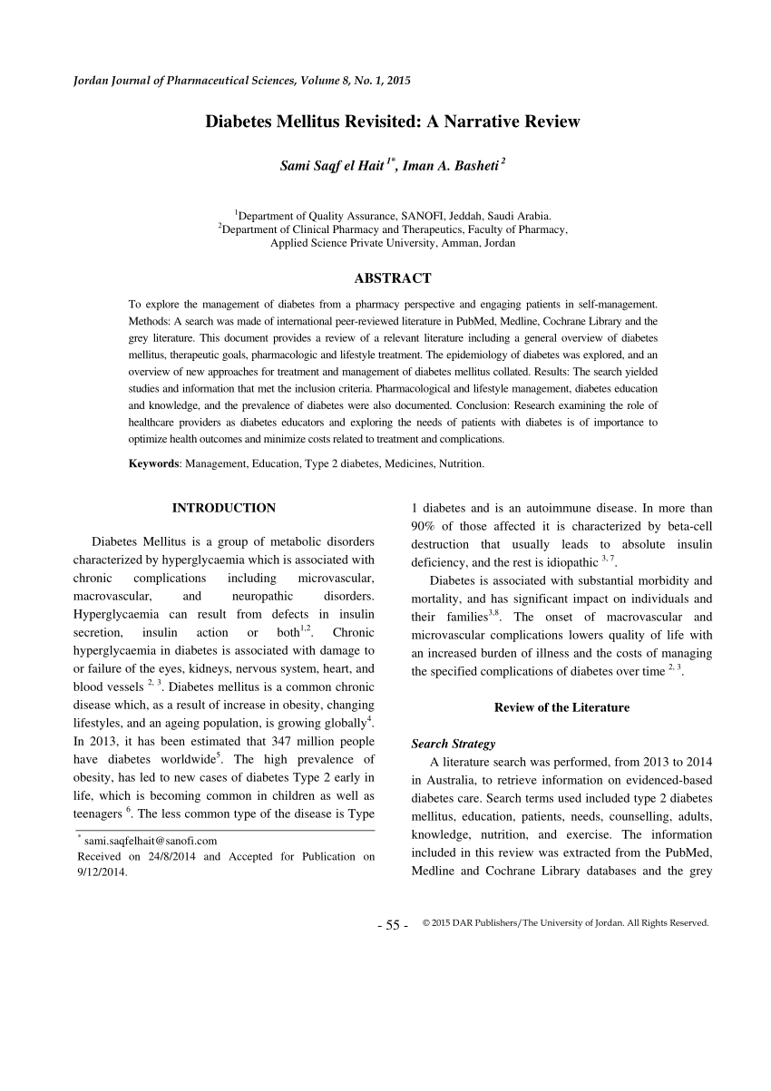 Case study of diabetes mellitus type 2 pdf
