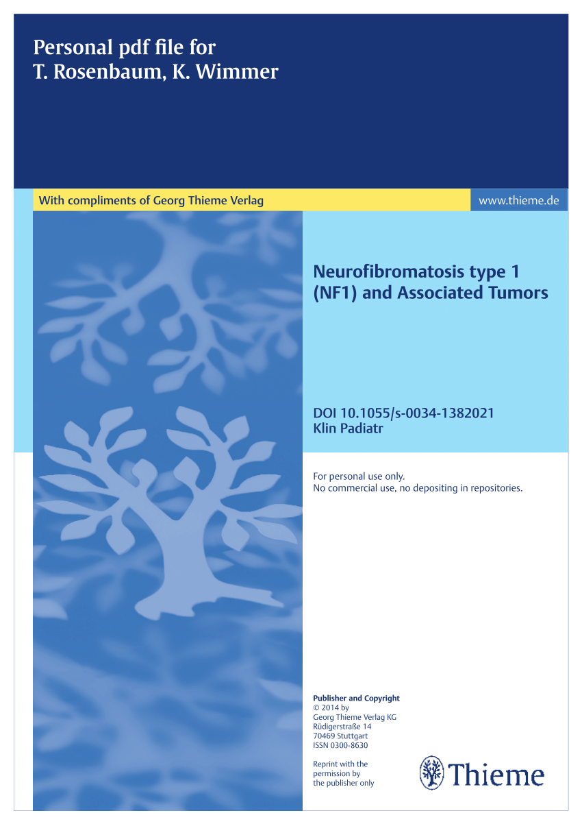 literature review on neurofibromatosis type 1