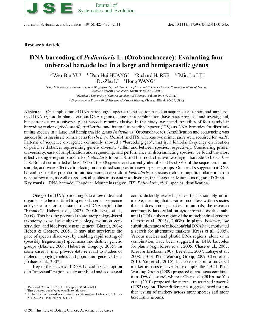 Neighbor-net analysis of Pedicularis section Cyathophora using nrITS
