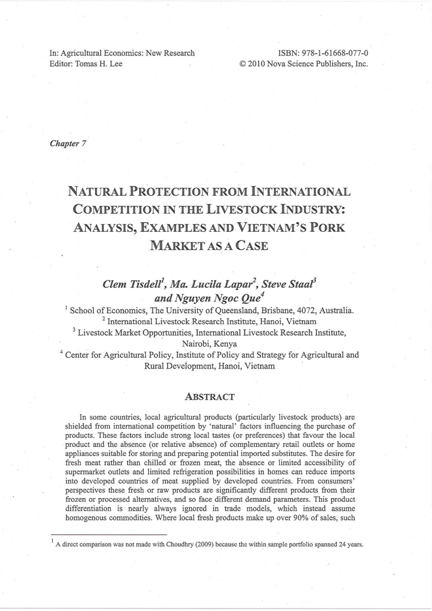 research paper on industrial markets