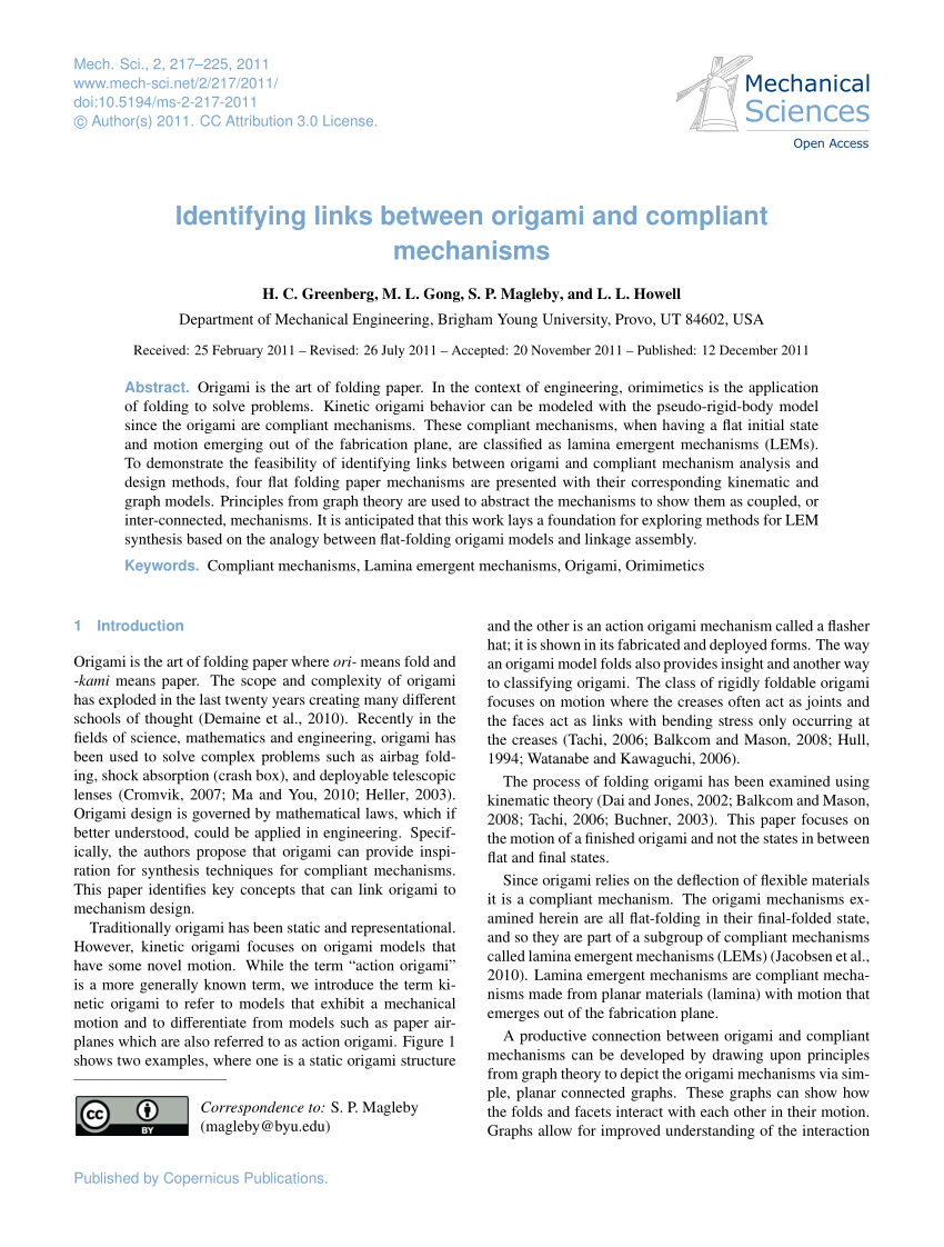 compliant mechanisms howell pdf