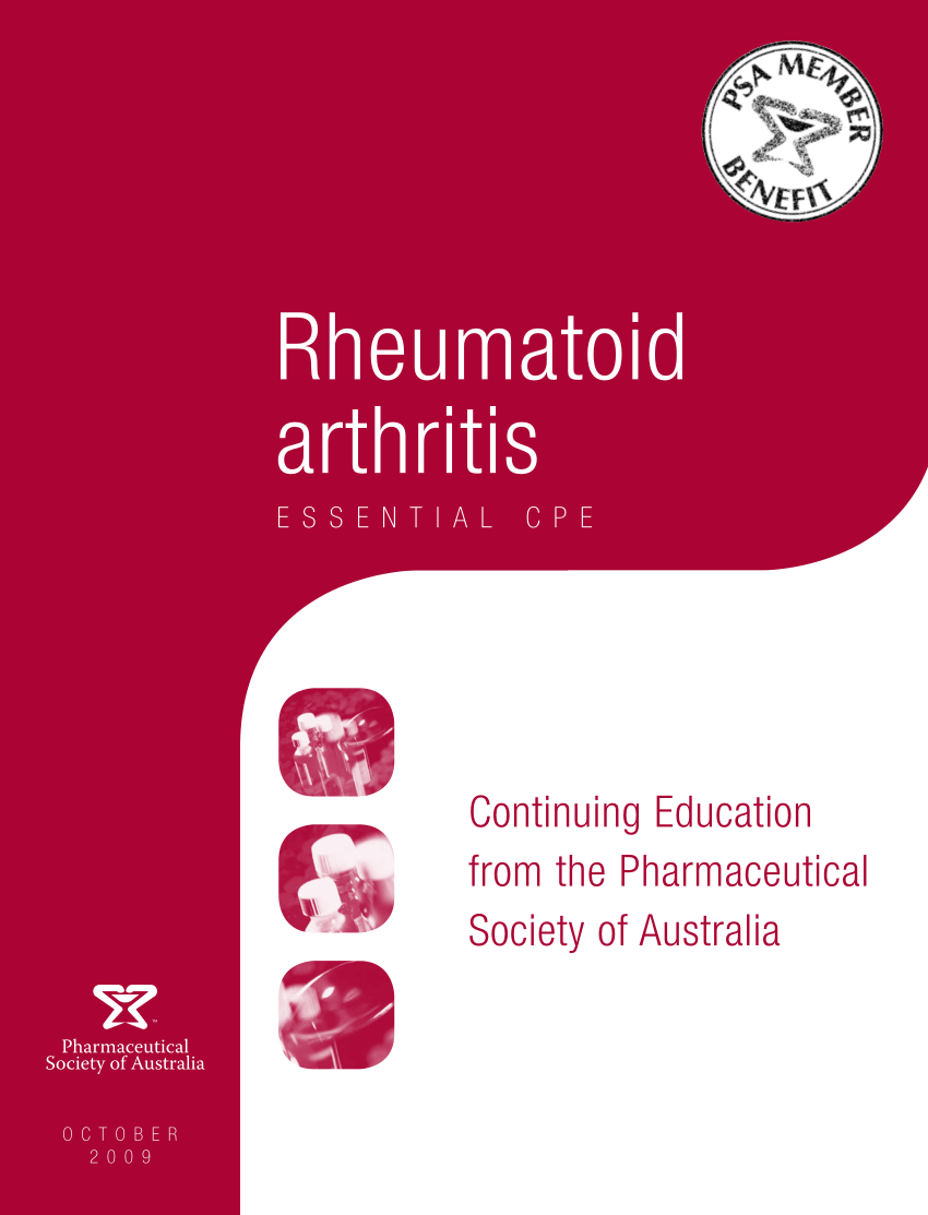 rheumatoid arthritis guidelines pdf ízületi betegségek emberben