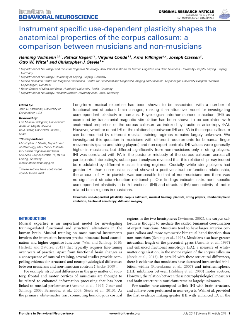 The Development Of Corpus Callosum Microstructure And Associations - the development of corpus callosum microstructure and associations with bimanual task performance in healthy adolescents ryan l muetzel request pdf