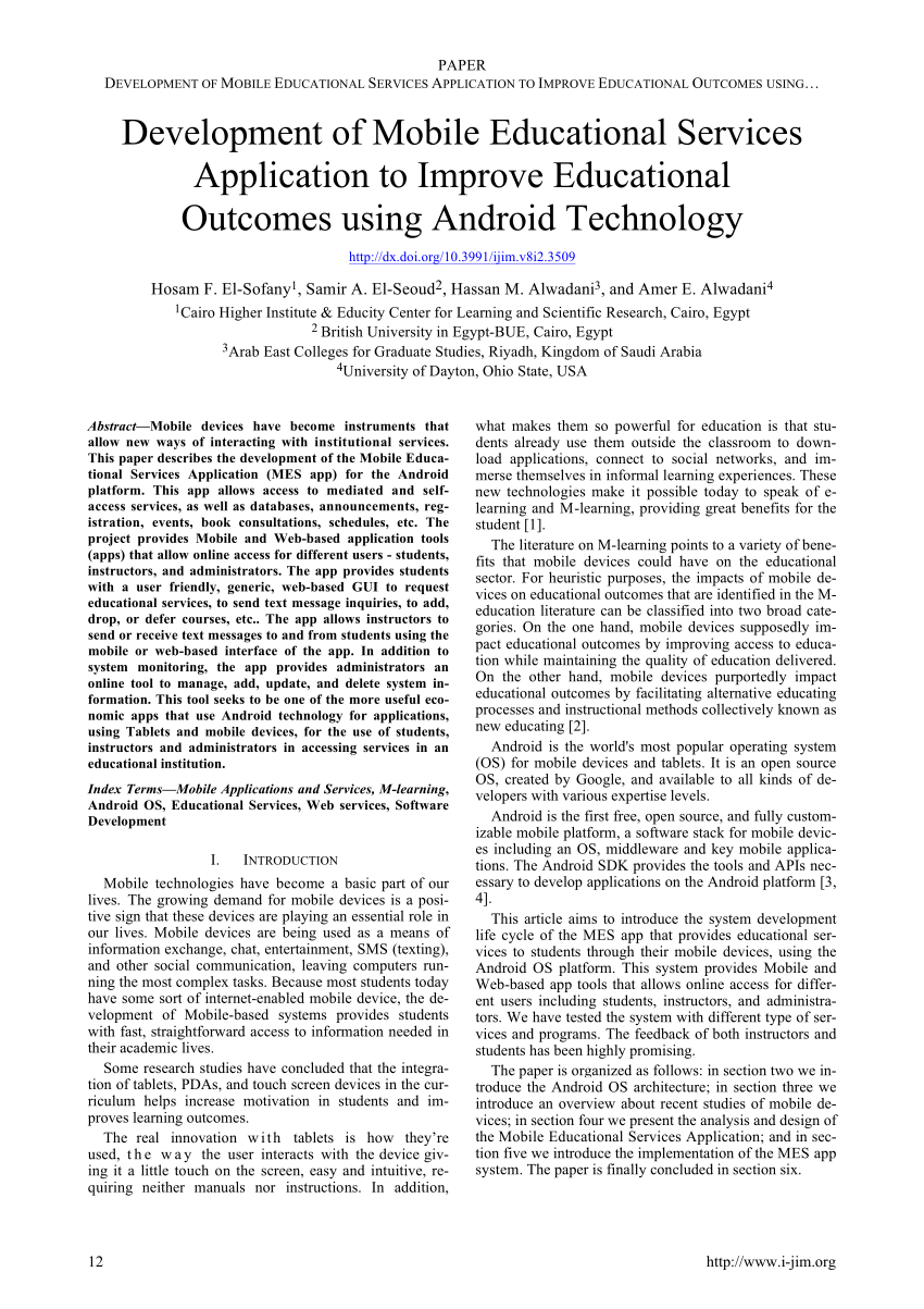 android technology research paper
