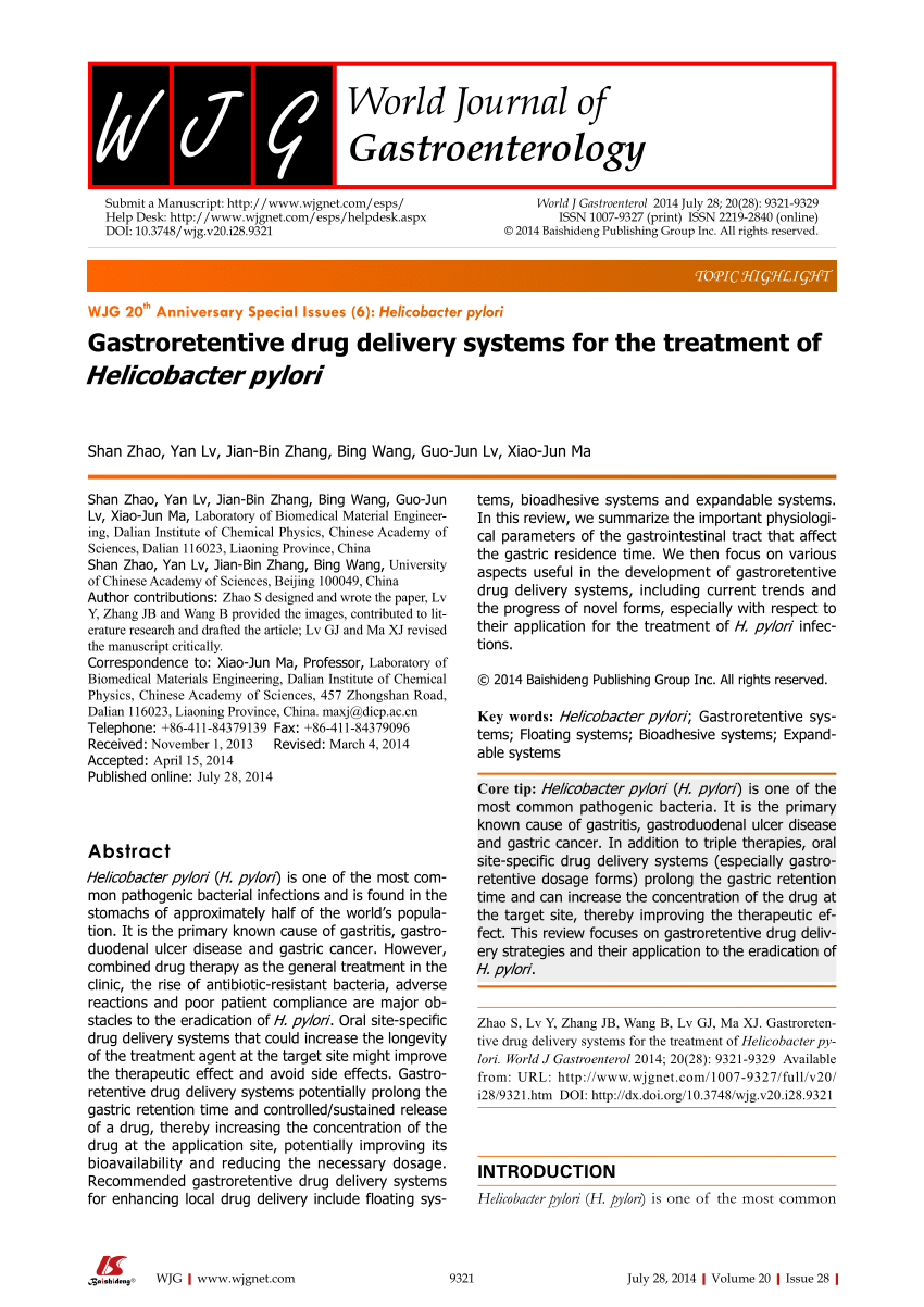 gastroretentive drug delivery system research articles
