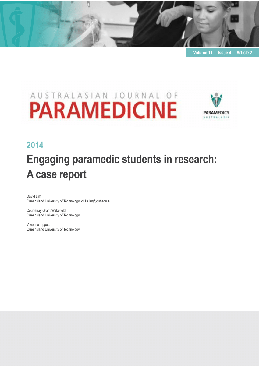 paramedic science literature review ideas