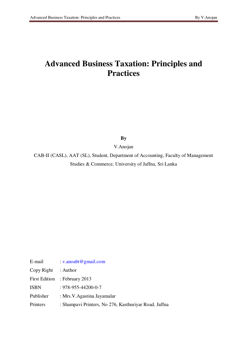 value added tax research papers