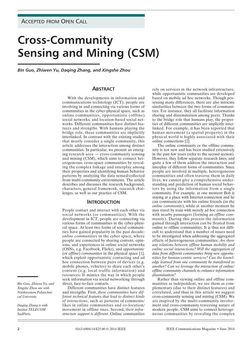 cross-community sensing and mining bitcoins