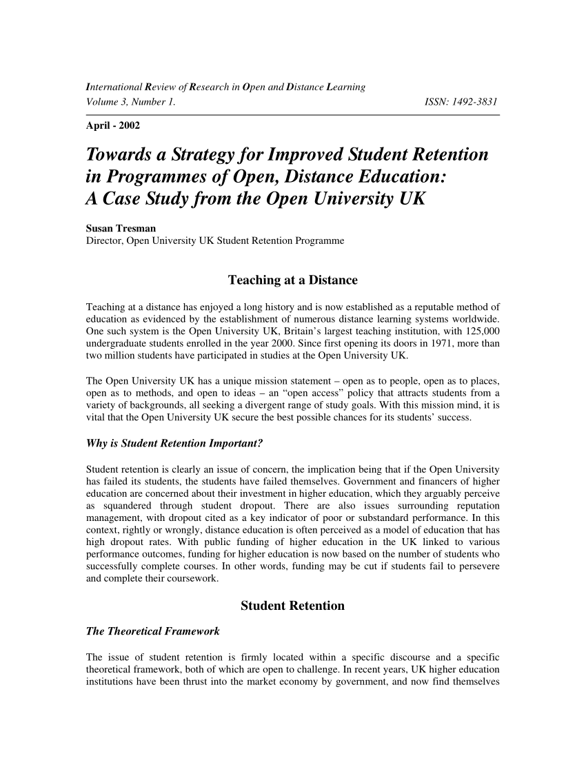 Pdf Research Notes Towards A Strategy For Improved