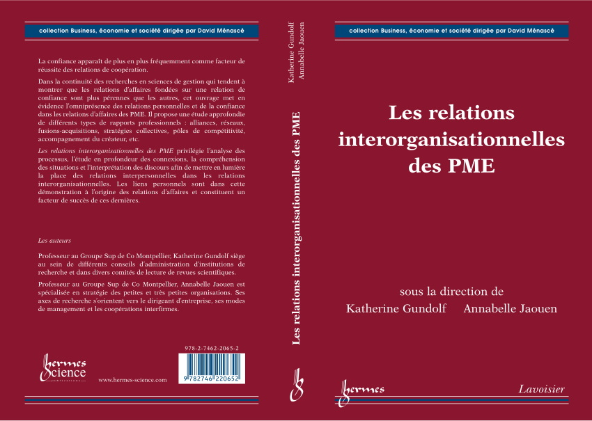 (PDF) Les relations inter-organisationnelles de PME