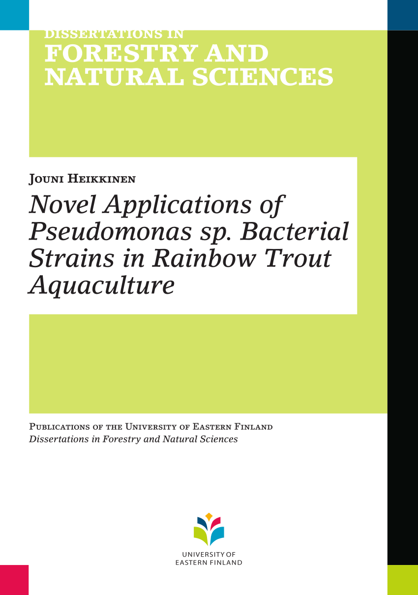 Novel Applications of Pseudomonas sp. Bacterial Strains in Rainbow Trout Aquaculture (PDF Download Available)
