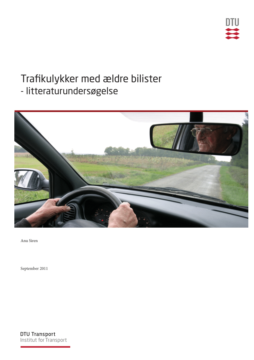 PDF) Trafikulykker med aeldre -litteraturundersøgelse