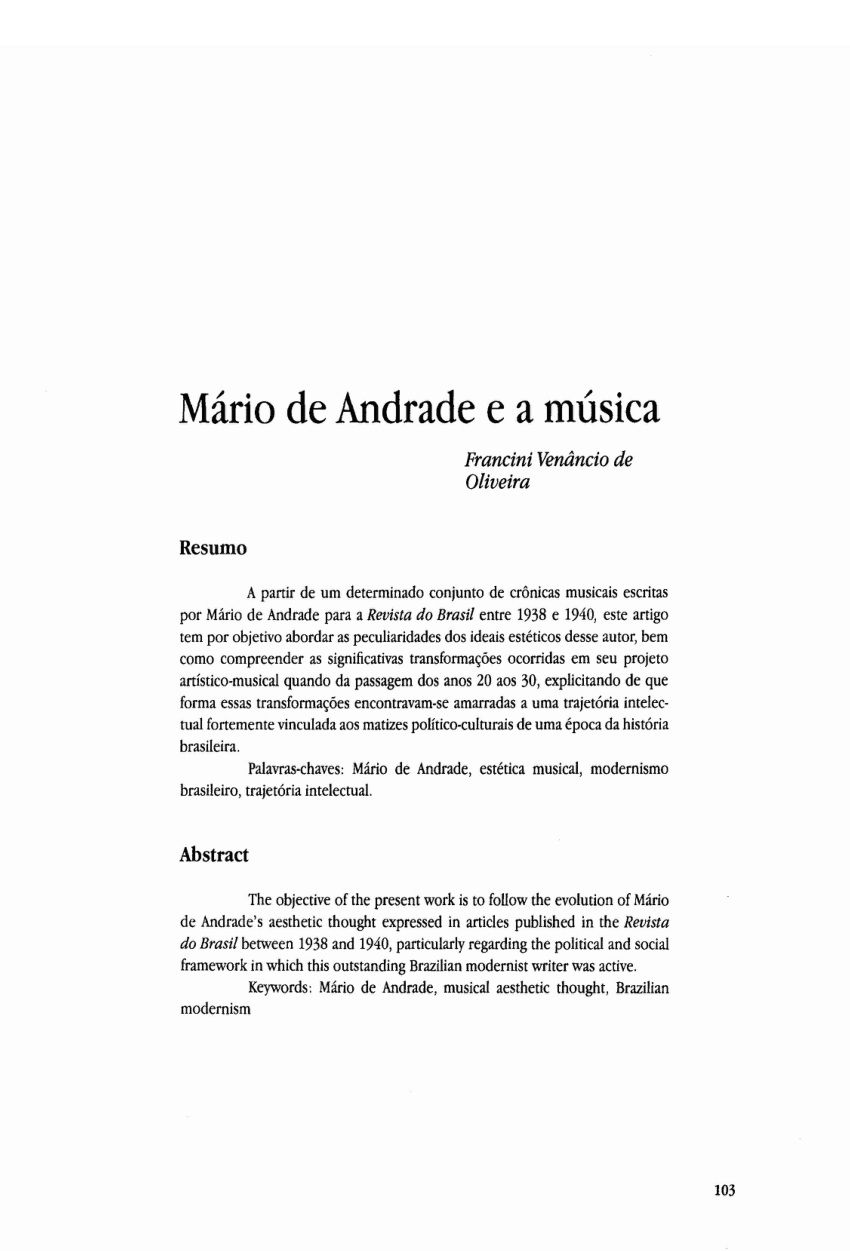 DICIONÁRIO DA MÚSICA BRASILEIRA# Mário de Andrade (1893 – 1945) e a música!  — Steemit