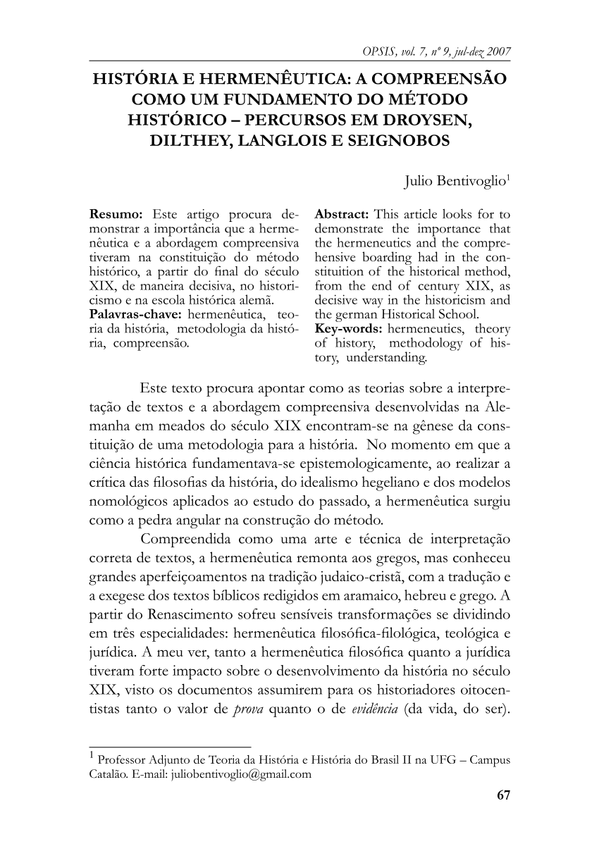 PDF) Sinais dos Tempos, uma questão hermenêutica