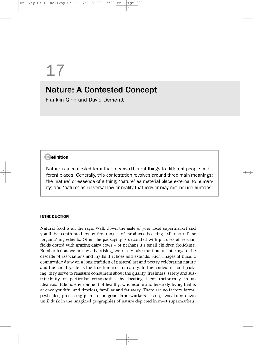 PDF) Nature: A Concept