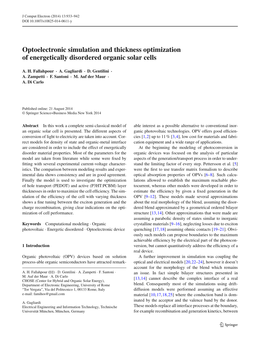 Computational modeling in semiconductor processing