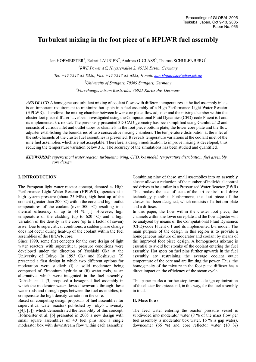 pdf-turbulent-mixing-in-the-foot-piece-of-a-hplwr-fuel-assembly