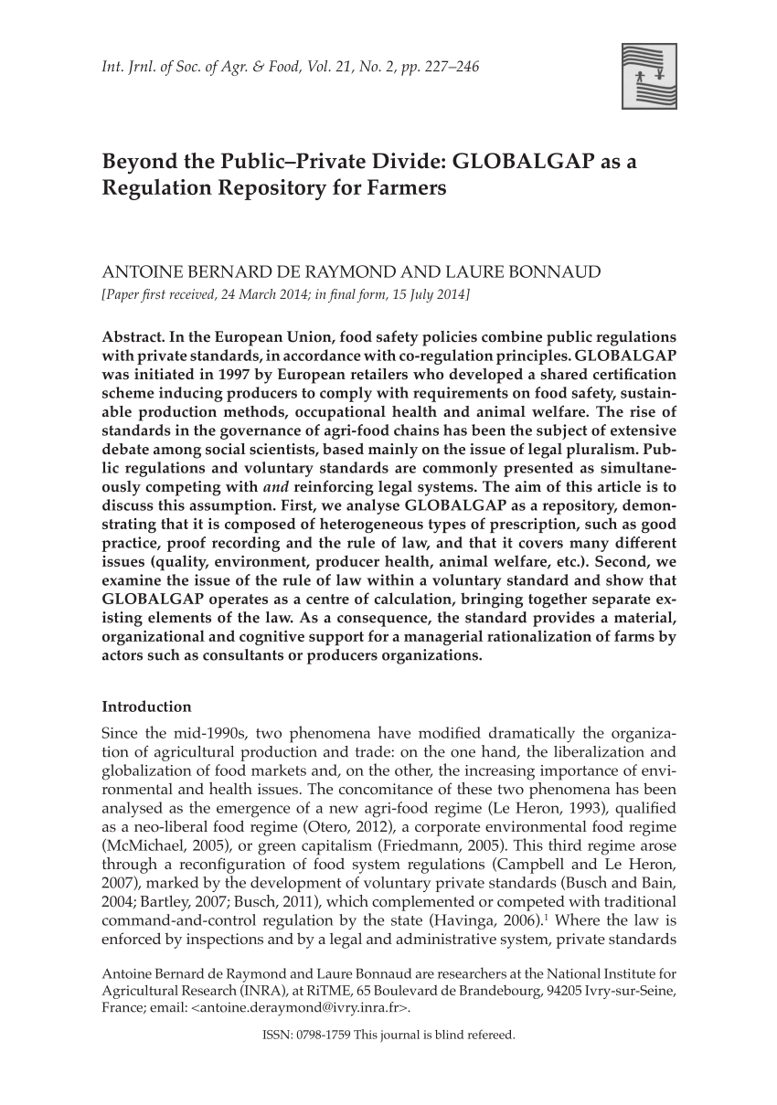 Software for agricultural products GlobalGAP management system eGAM