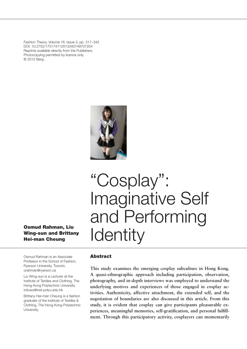 Figure 2 from Playing Dress-Up : Costumes , roleplay and imagination  Philosophy of Computer Games January 24-27 Department of Social ,  Quantitative and Cognitive Sciences University of Modena and Reggio Emilia  Ludica