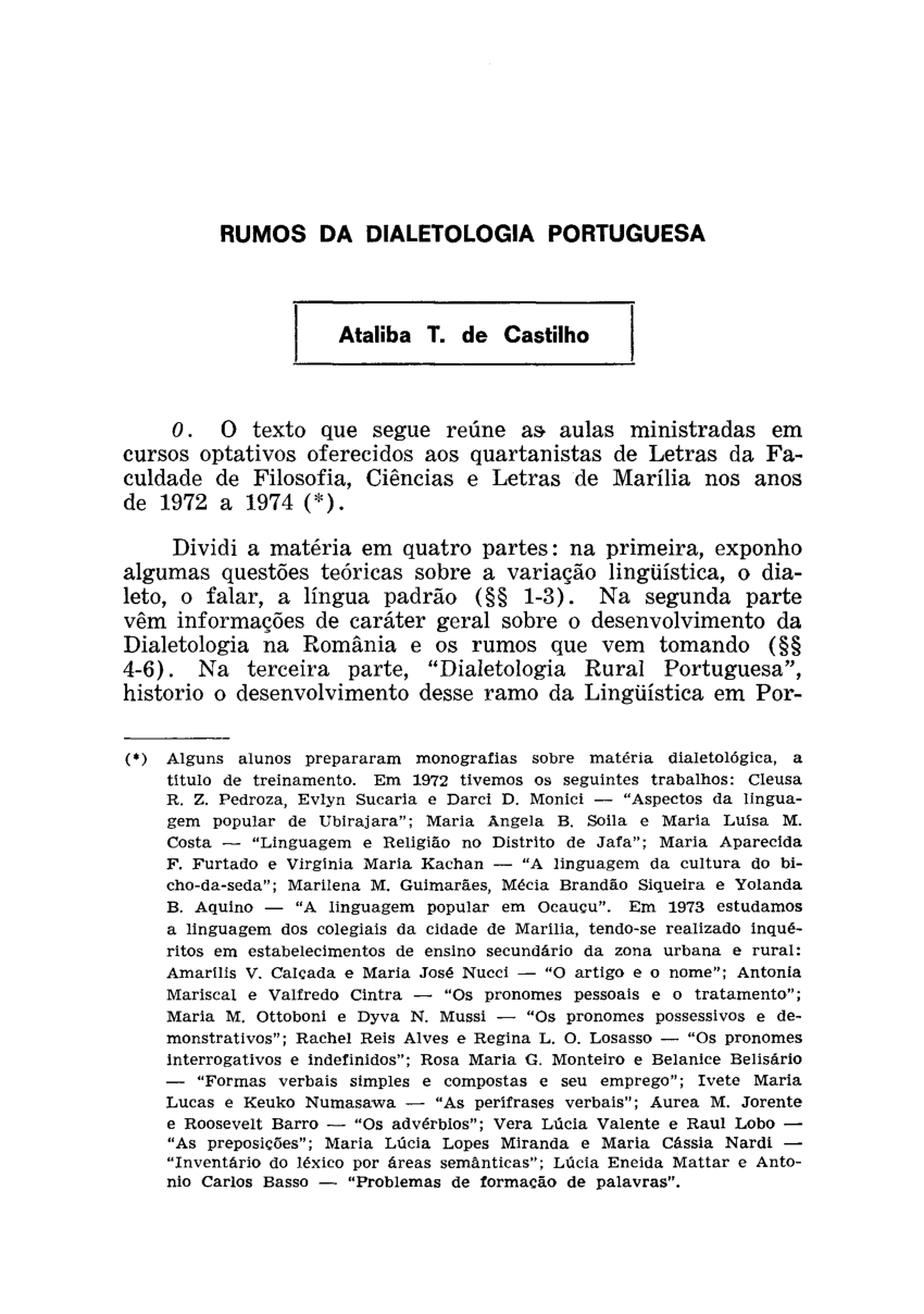 PDF) Morfologia e Léxico atacam as palavras