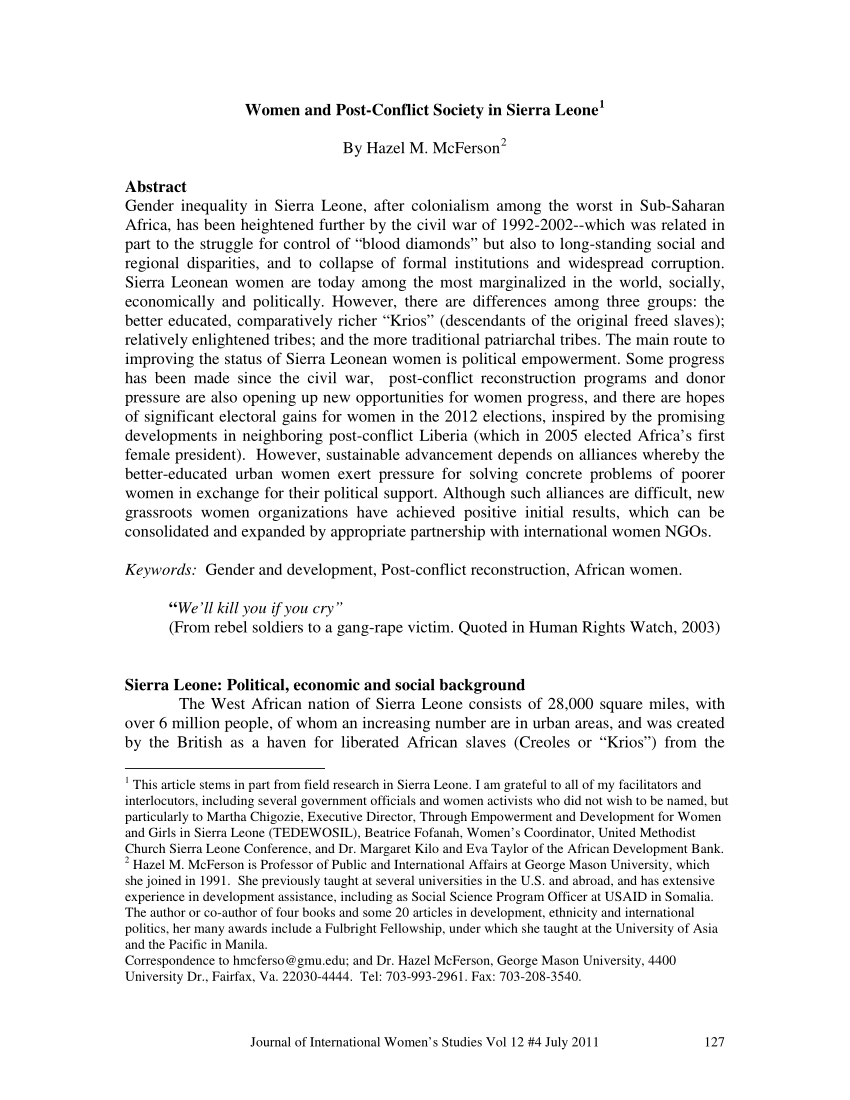 Diamonds Essay, PDF, Sierra Leone