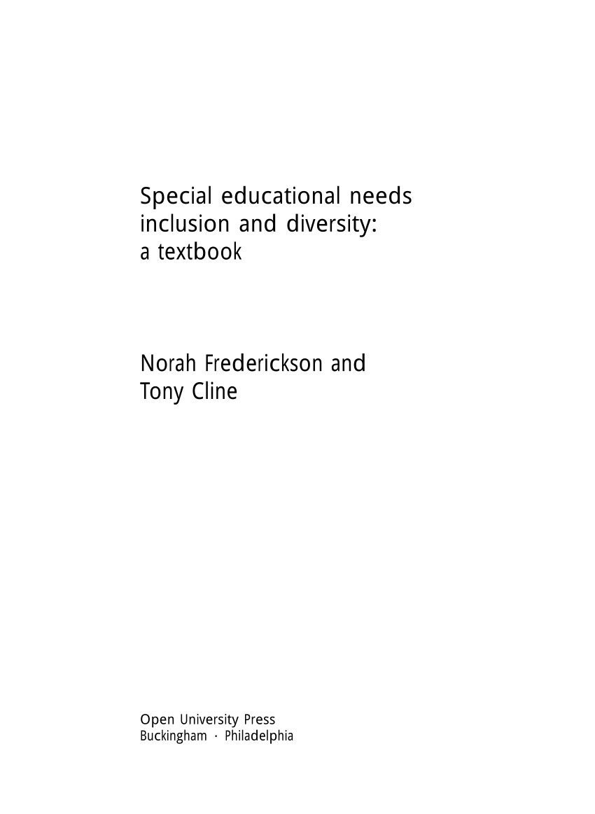 journal articles on special education inclusion