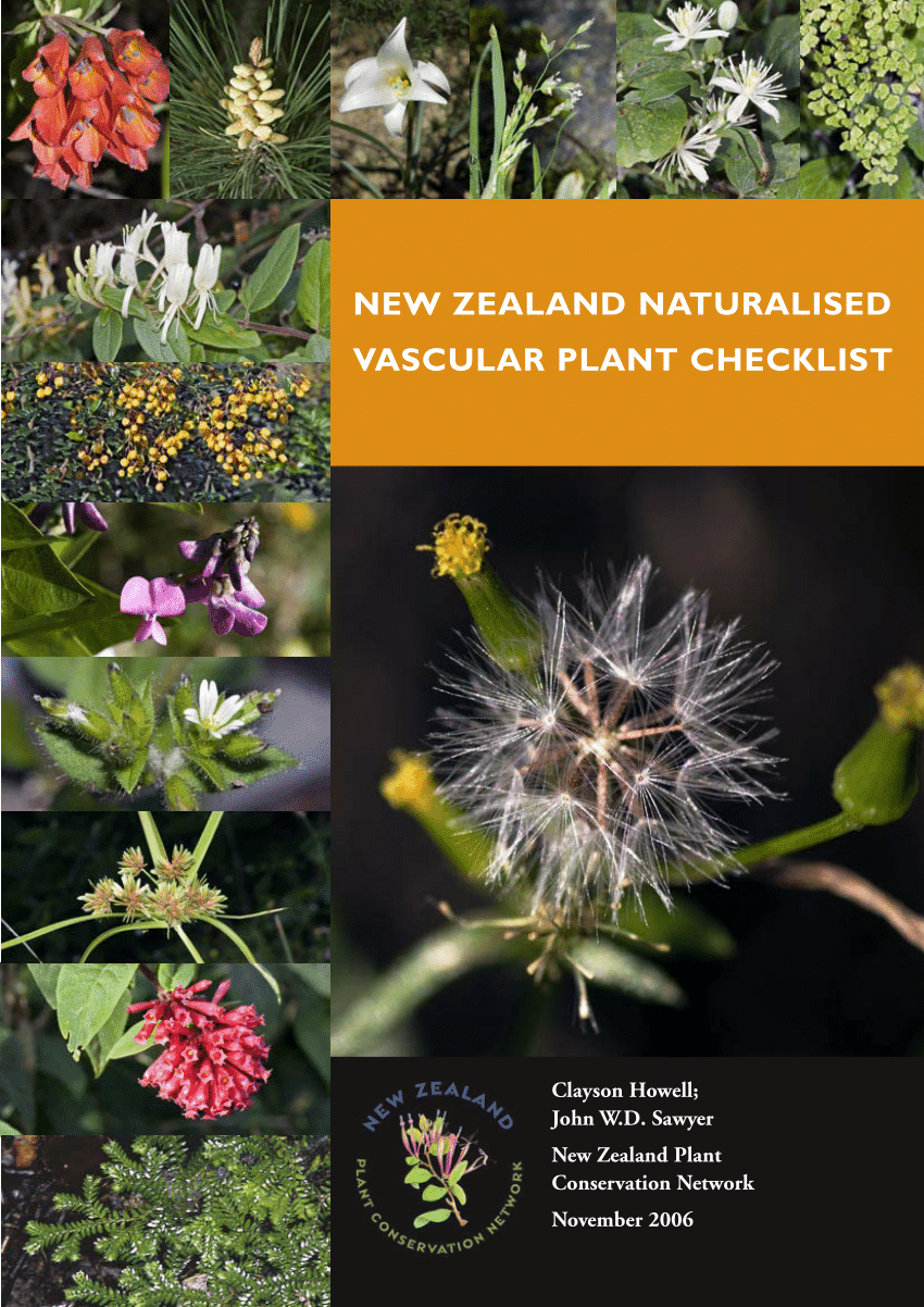 PDF) New Zealand Naturalised Vascular Plant Checklist