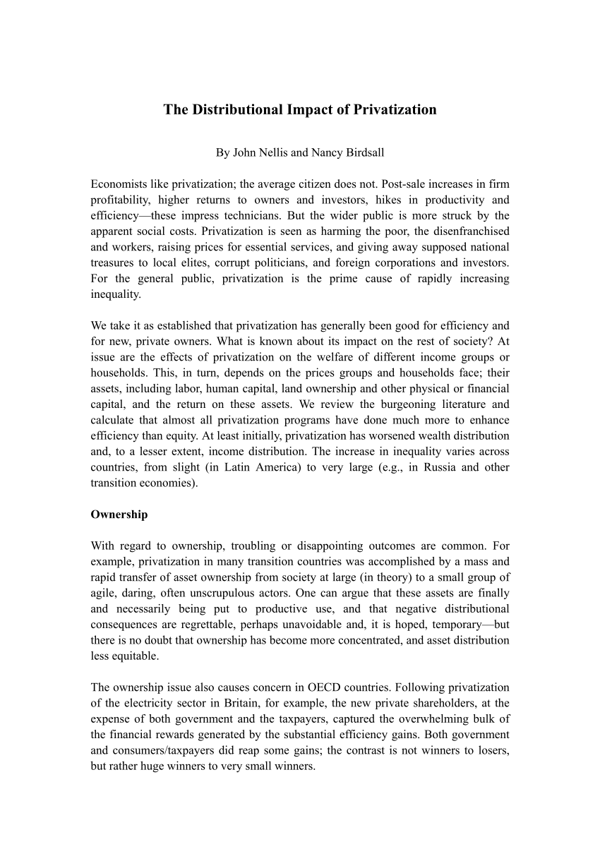 pdf-the-distributional-impact-of-privatization