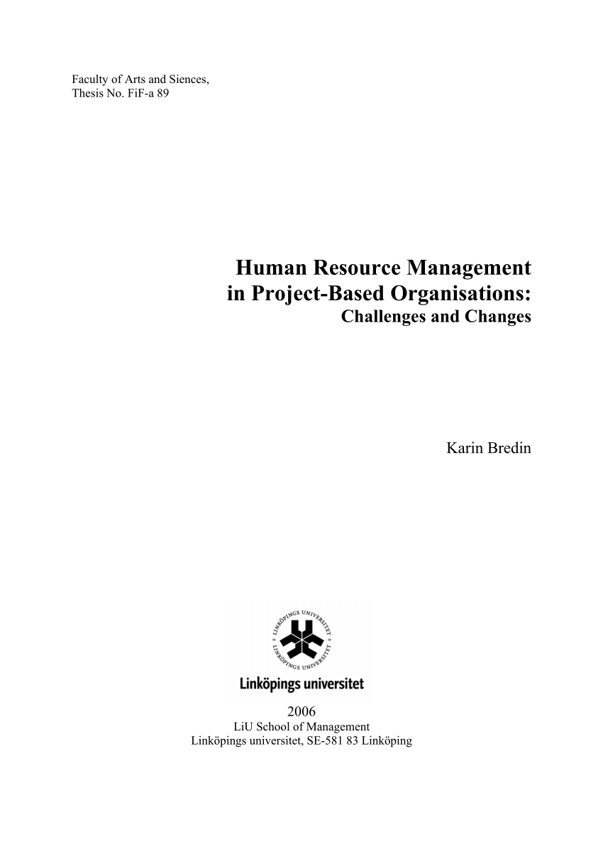 thesis human resource management pdf