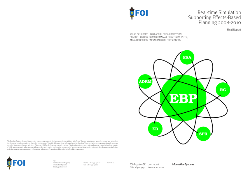 Pdf Real Time Simulation Supporting Effects Based Planning 2008