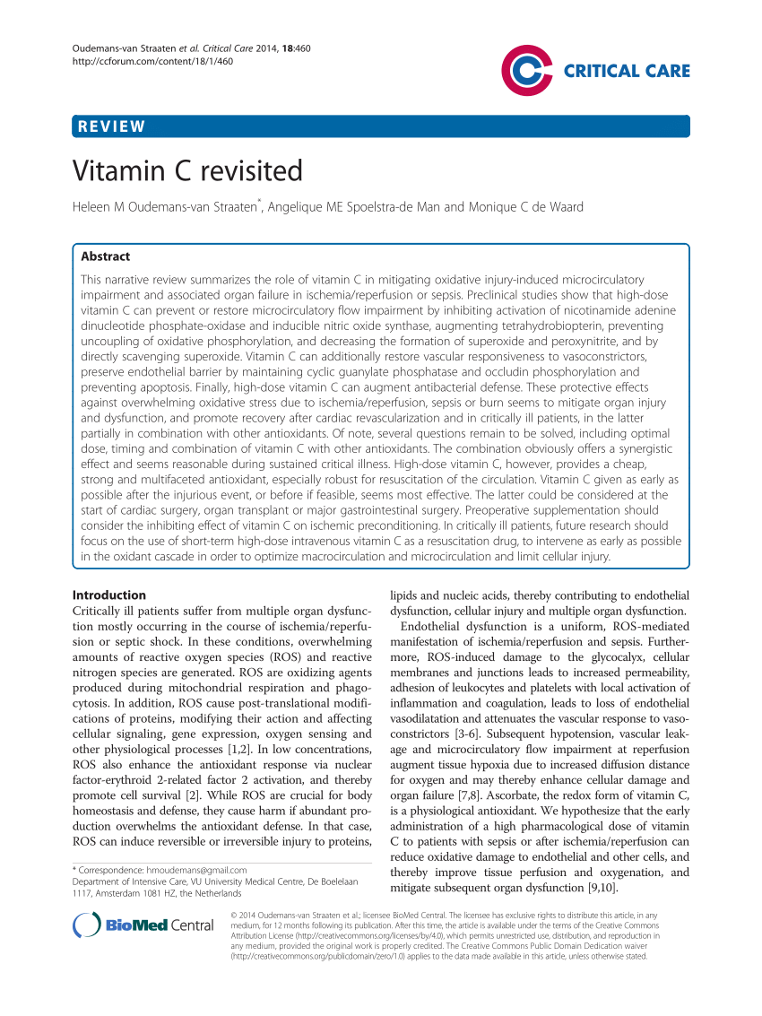 research article on vitamin c