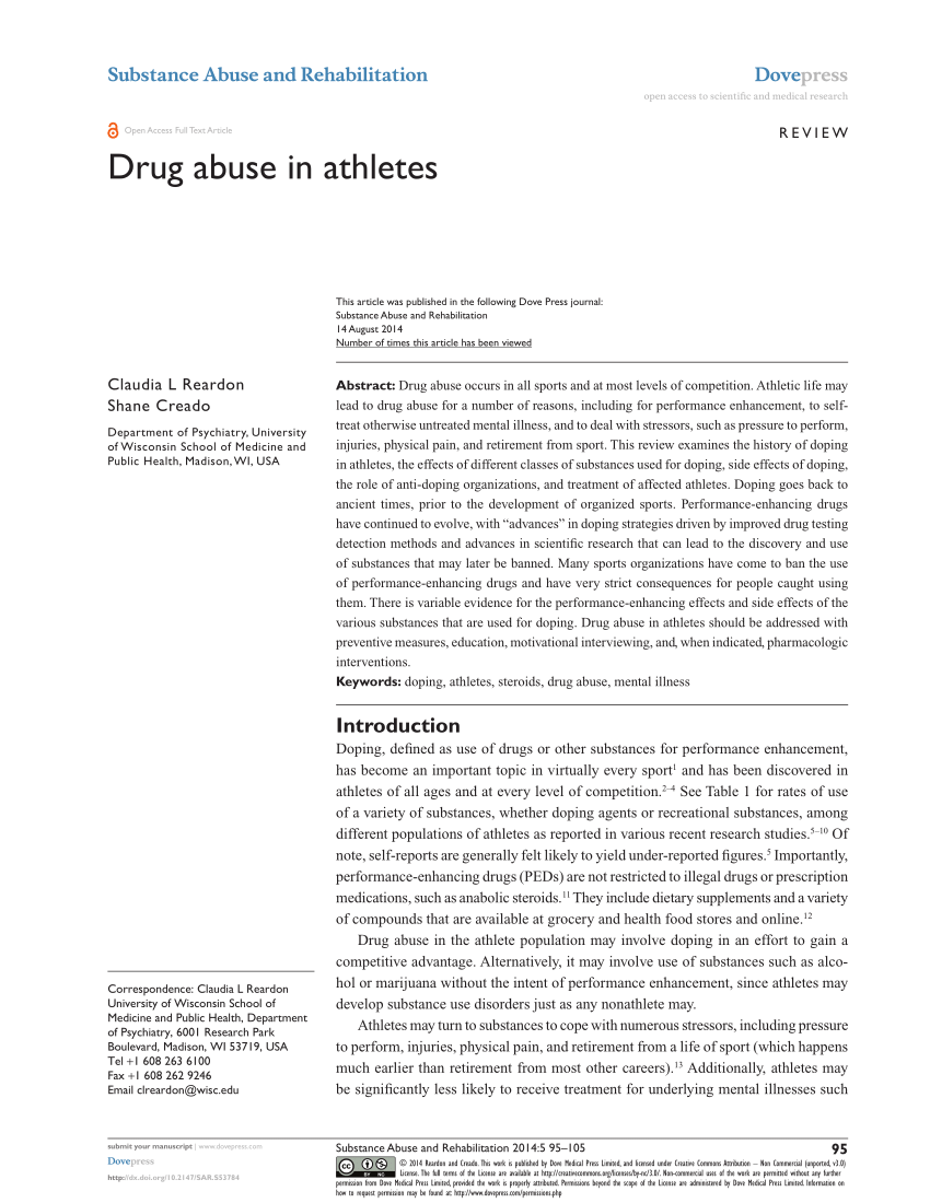 contemporary issues in sport drugs