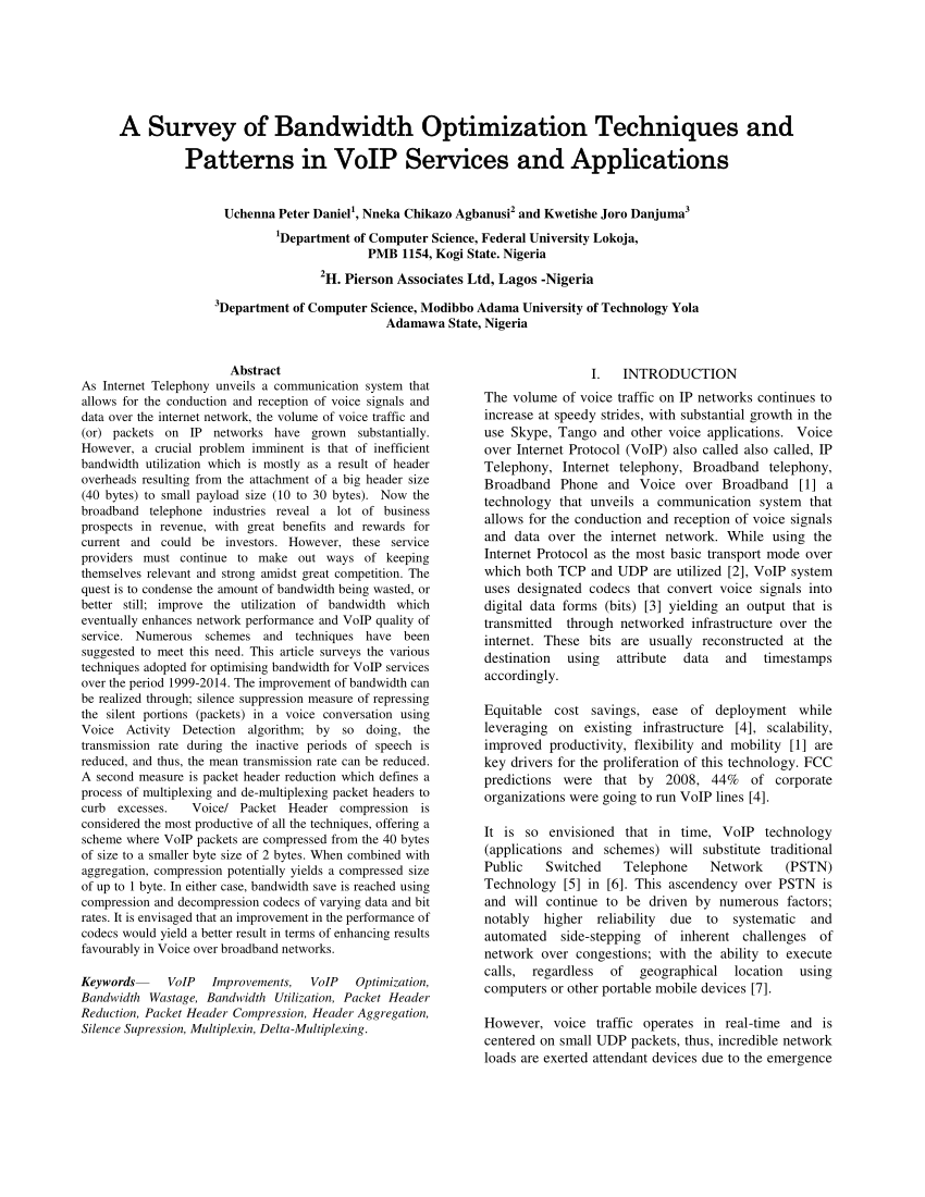 voip latest research paper