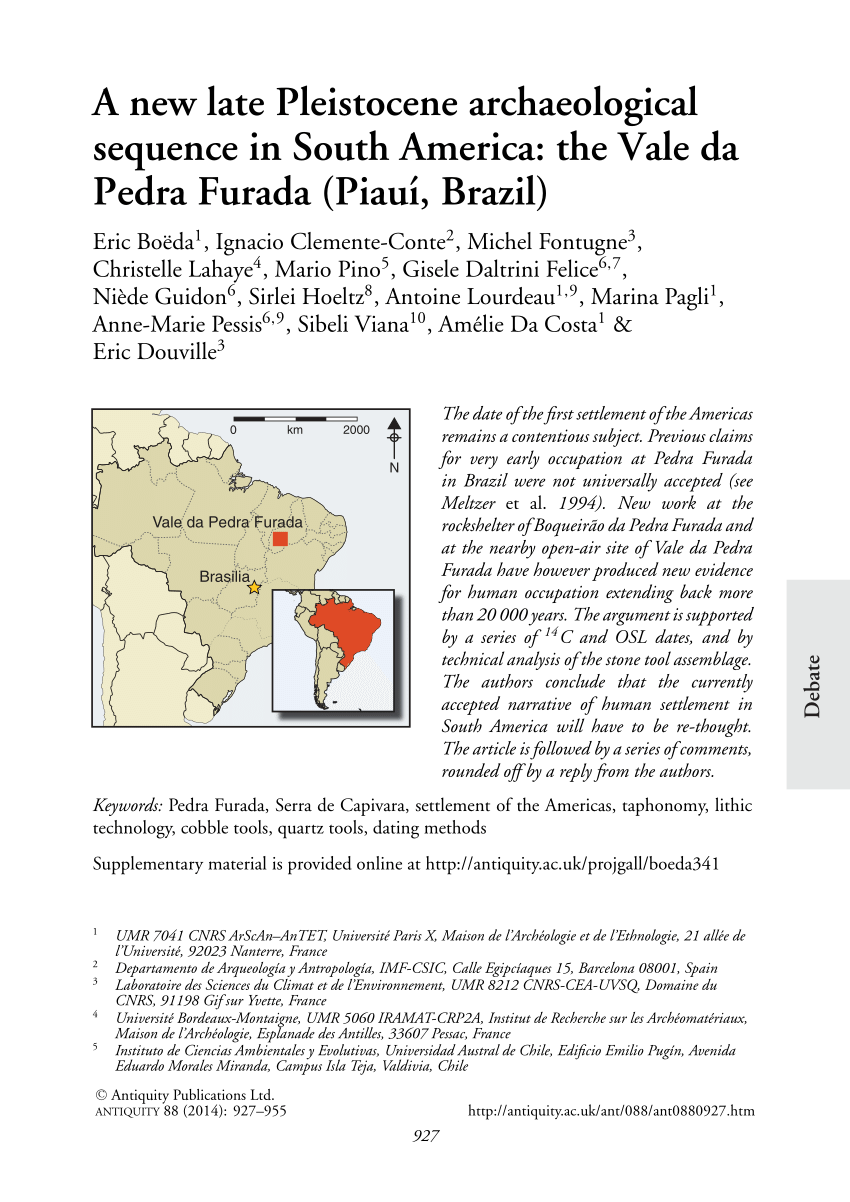 Pdf A New Late Pleistocene Archaeological Sequence In South