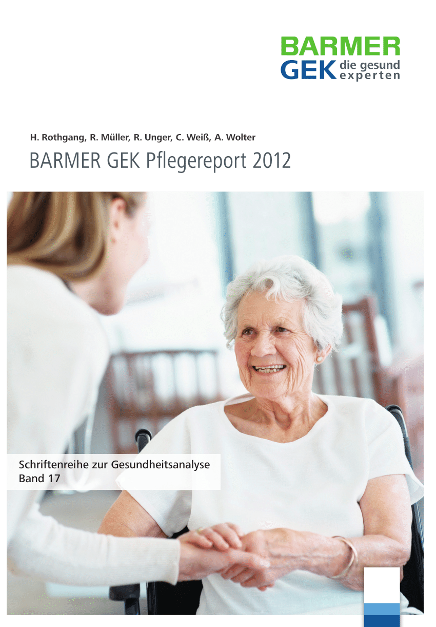 PDF) BARMER GEK Pflegereport 2012. Schwerpunktthema: Kosten bei