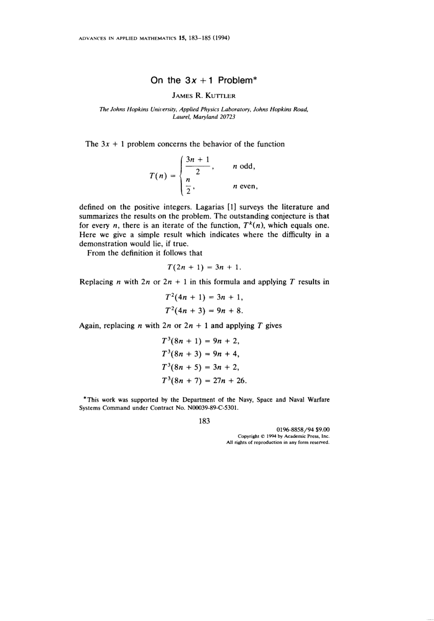 pdf-on-the-3x-1-problem