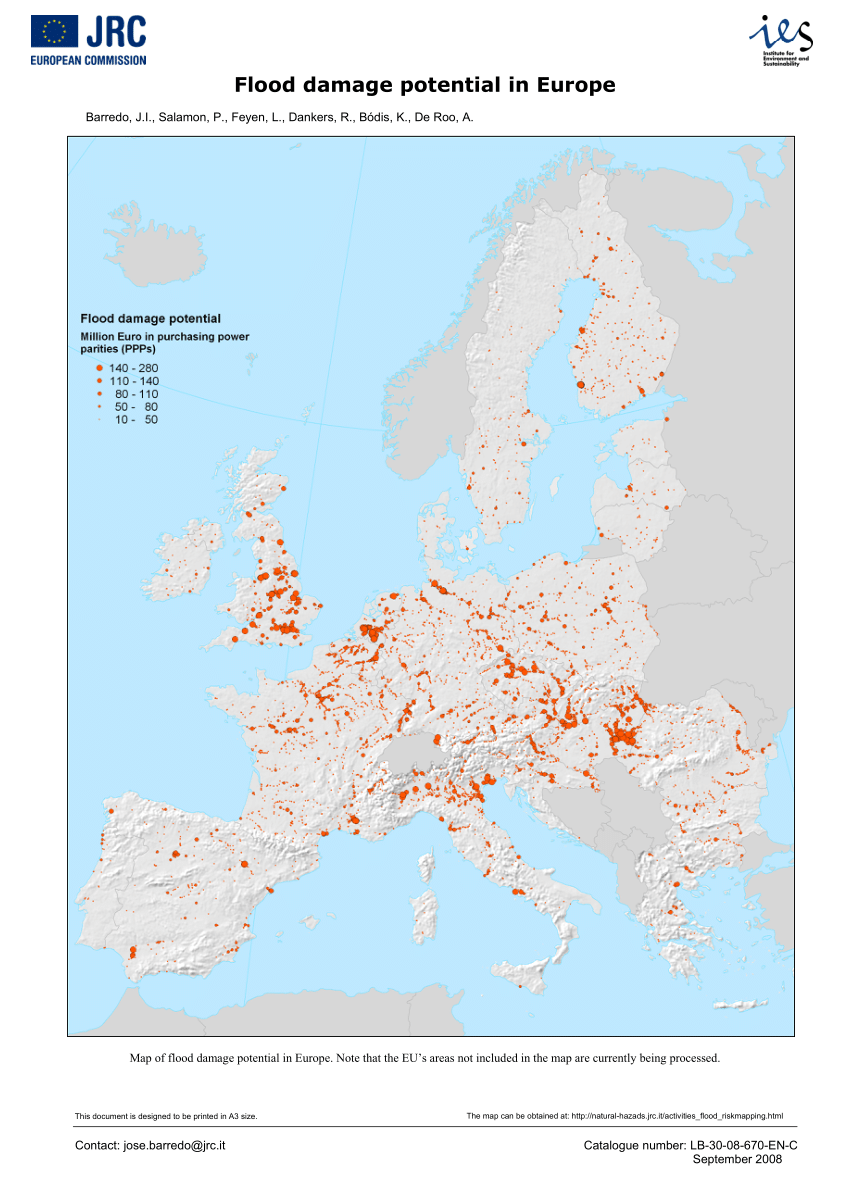 (PDF) Flood damage potential in Europe