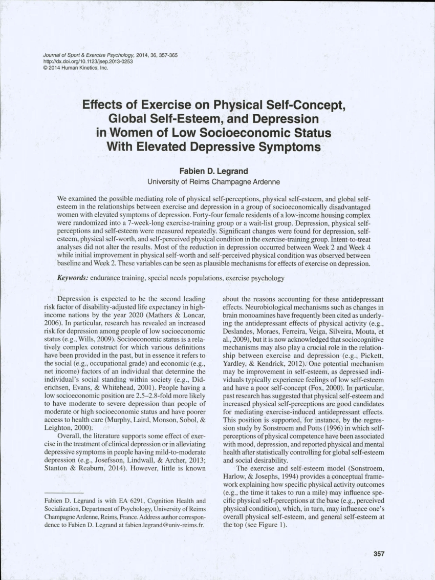 Psychology paper on depression