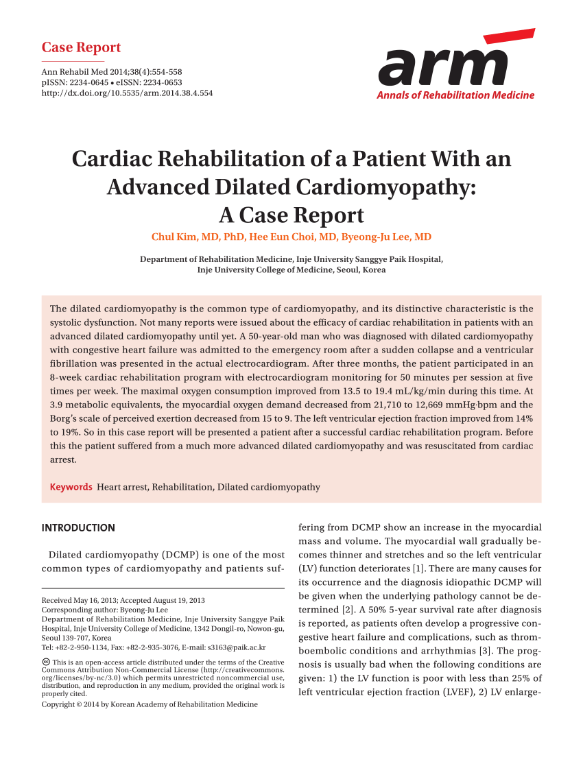 case study of cardiomyopathy