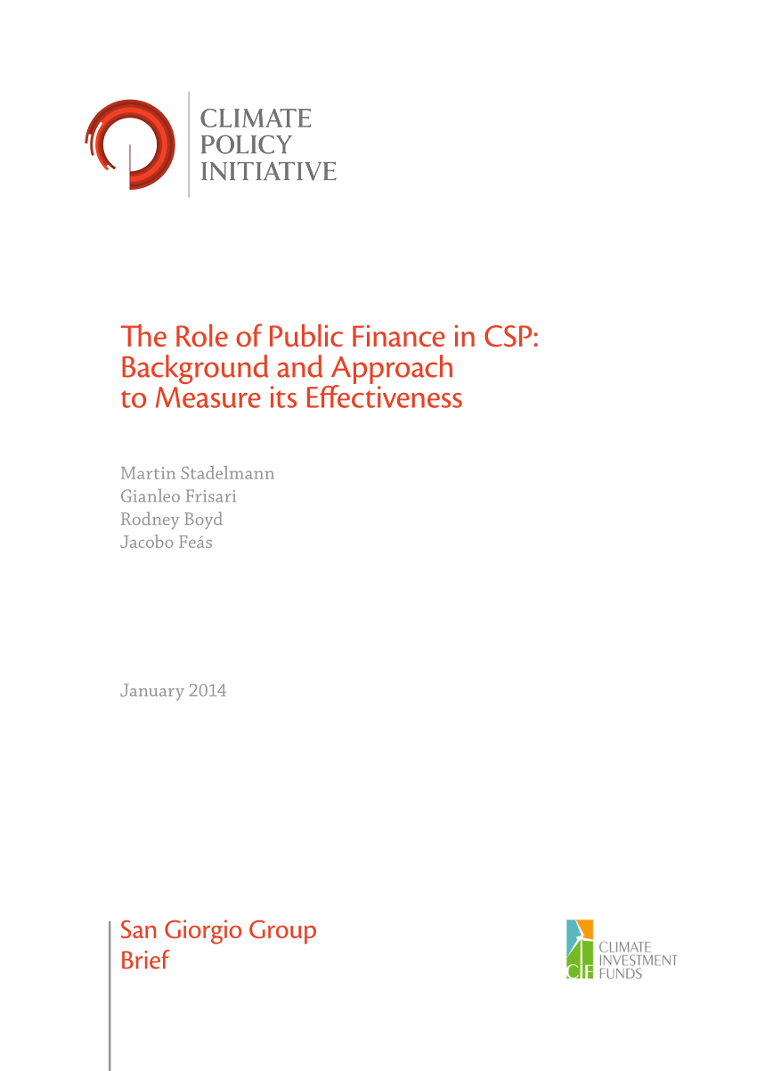 The Role Of Financial Information On Public