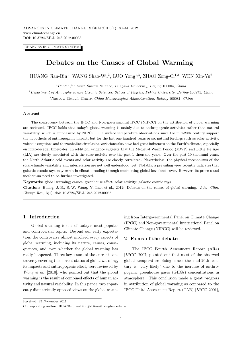 conclusion to a global warming research paper