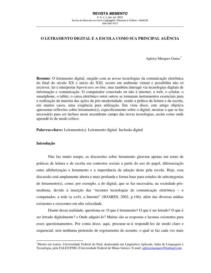 E-Book 3 - Letramento Digital, PDF, Alfabetização