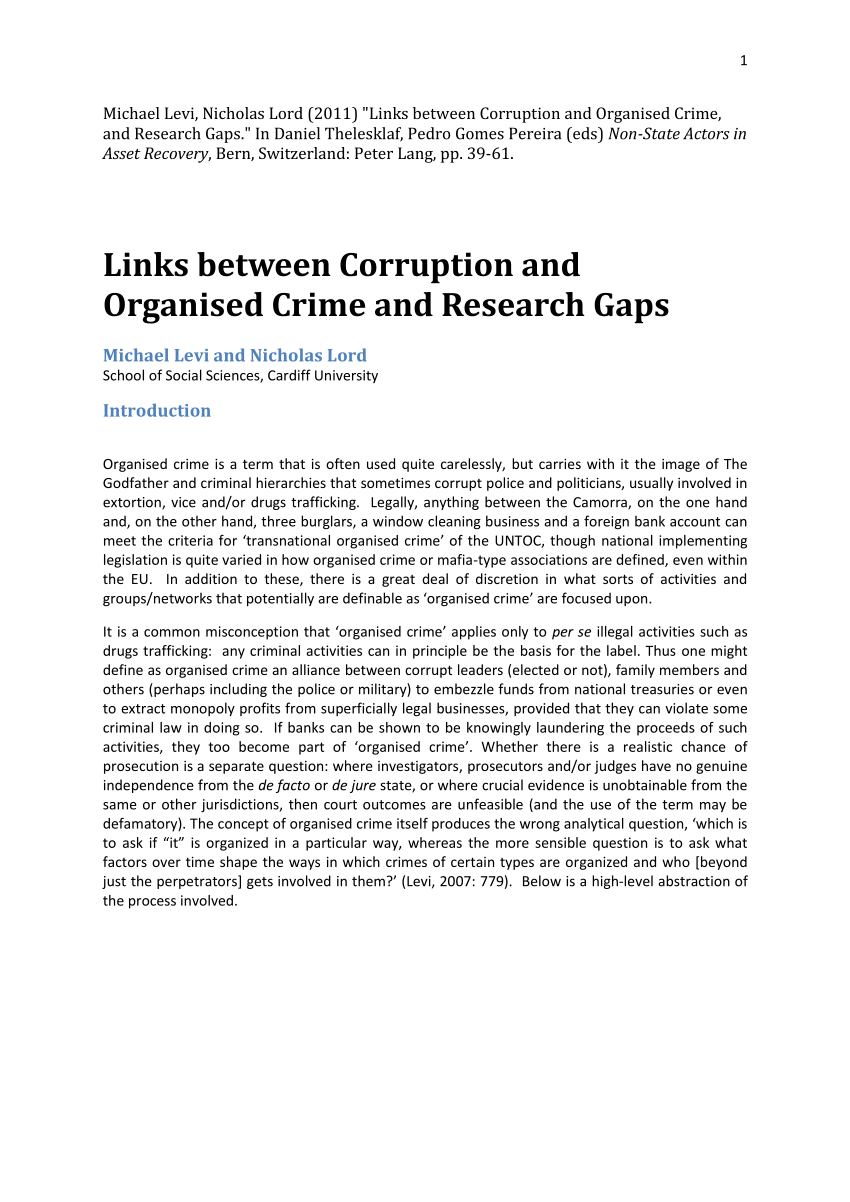 corruption research paper topics