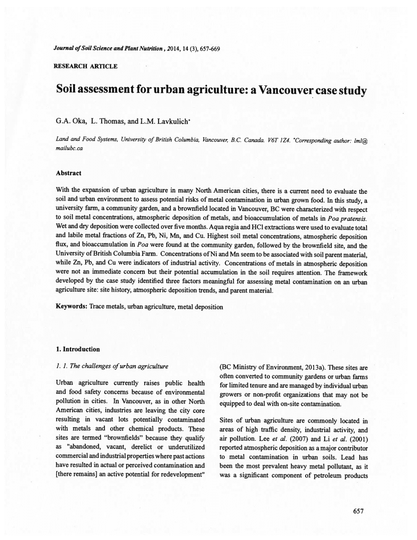 soil health research paper