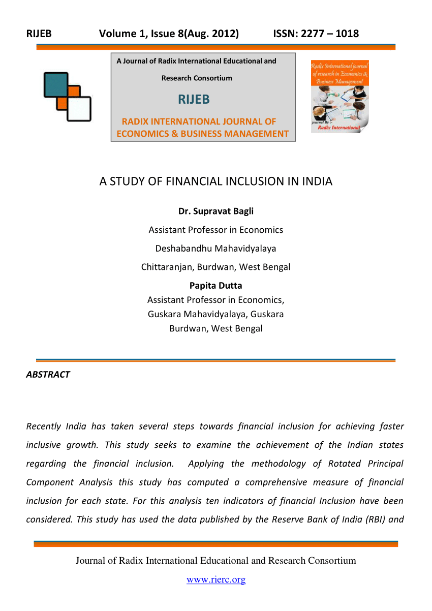 essay on financial inclusion in india