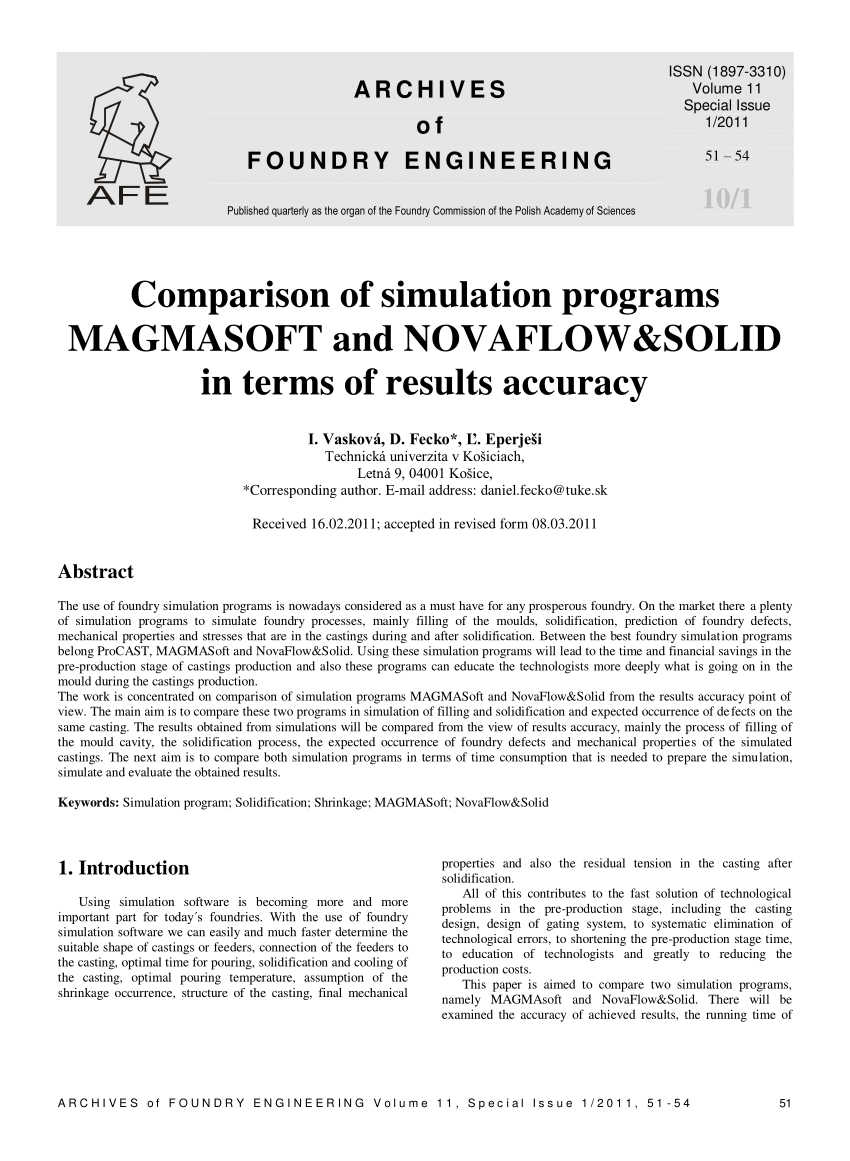 magmasoft simulation