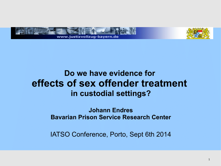 Pdf Do We Have Evidence For Effects Of Sex Offender Treatment In Custodial Settings 1442